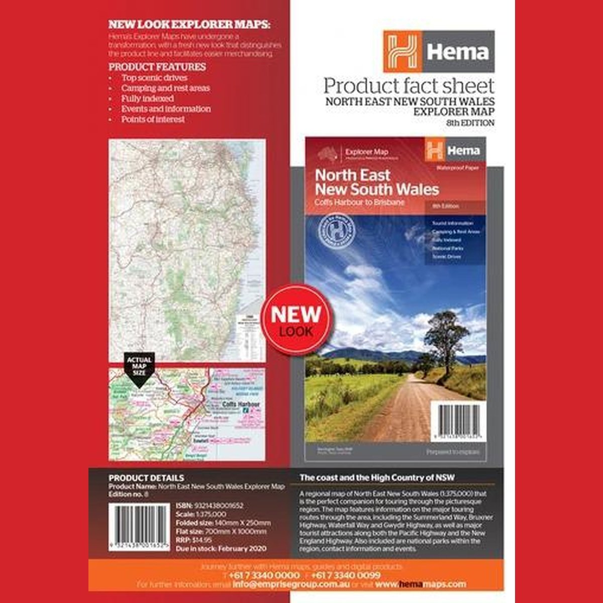 HEMA North East New South Wales Map
