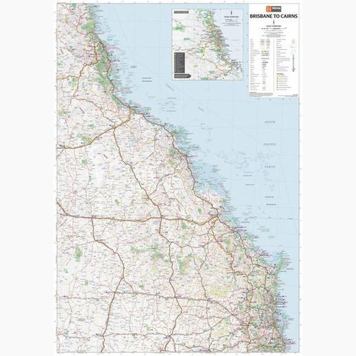HEMA Brisbane to Cairns Map