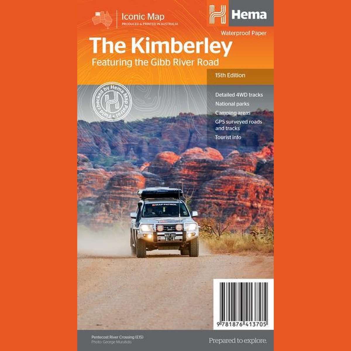 HEMA The Kimberley Map Featuring Gibb River Road