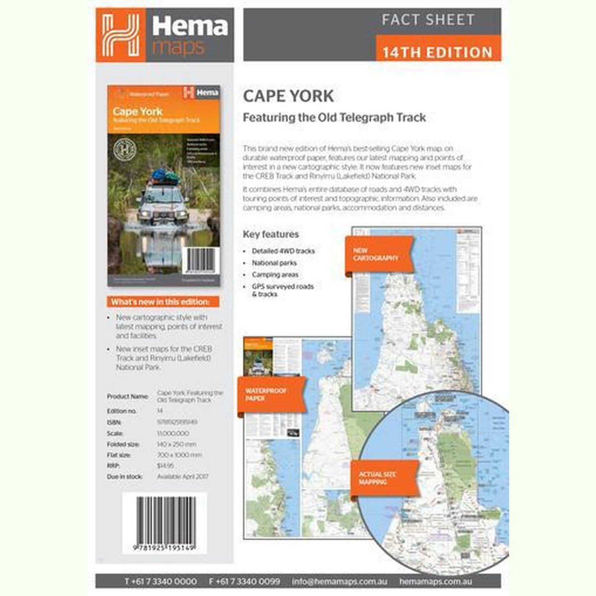 HEMA Cape York Map