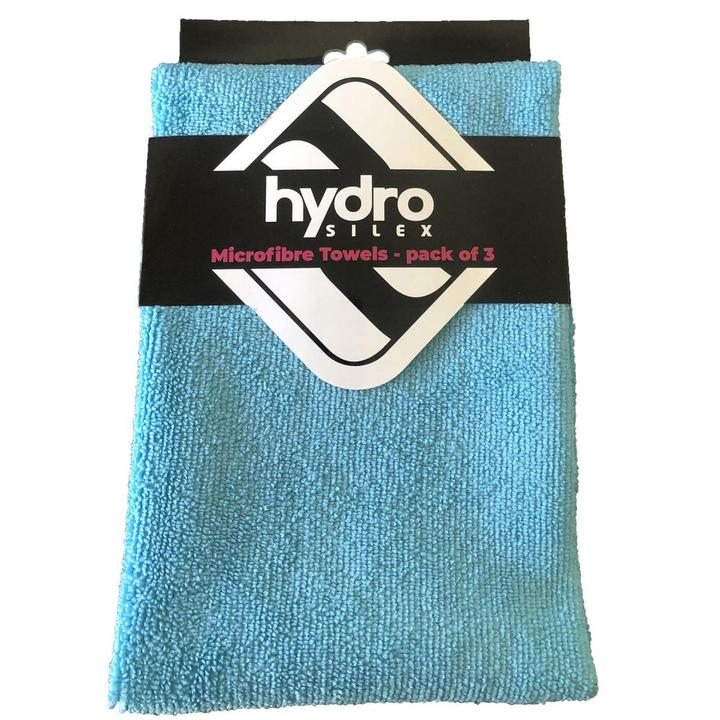 Hydrosilex Microfibre Towels 40x40cm 3pk