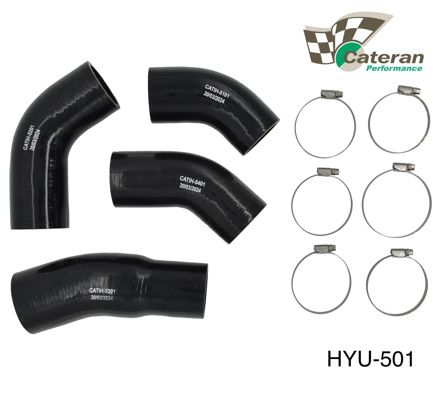 Cateran Turbo Intercooler Hose Kit HYU-501