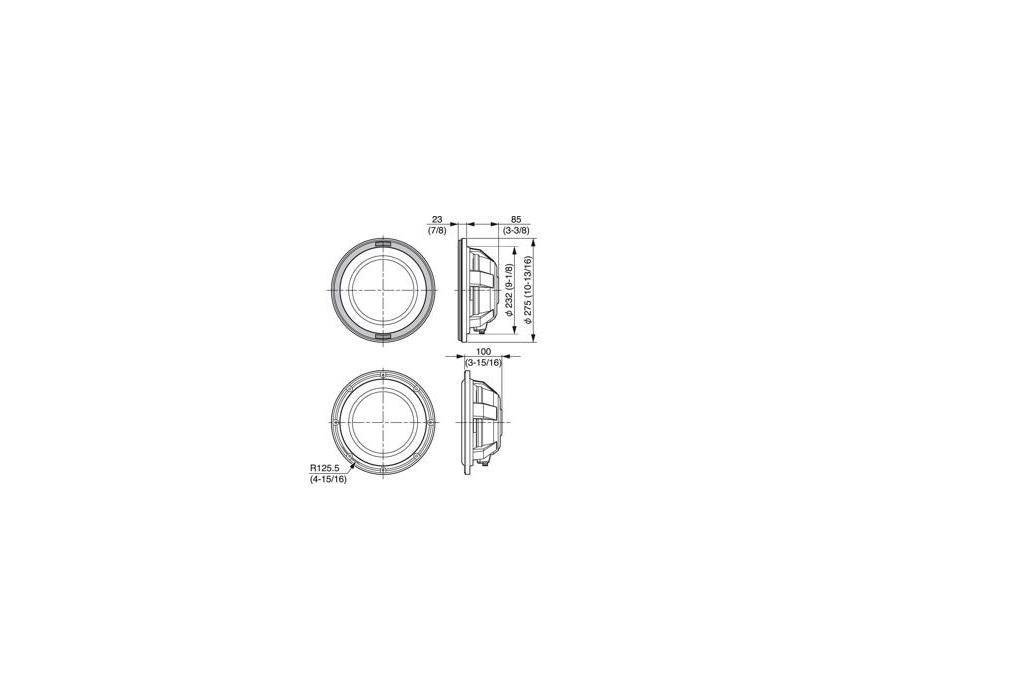 Kenwood 10In 250W Rms Speaker KFC-WPS1000F