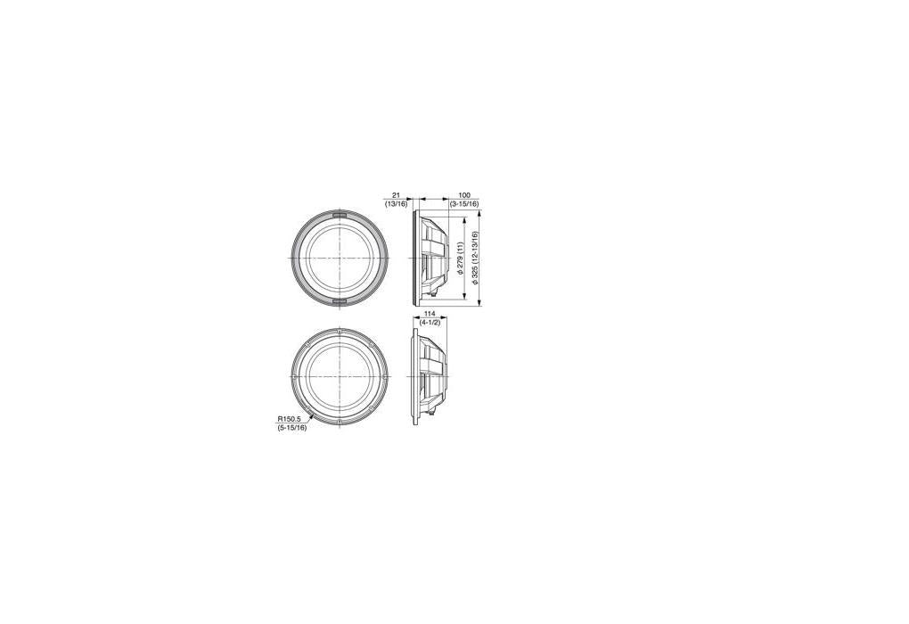 Kenwood 12In 250W Rms Speaker KFC-WPS1200F