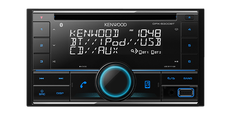 Kenwood 2Din Cd Media Receiver Bluetooth / Ipod / Usb DPX-5300BT