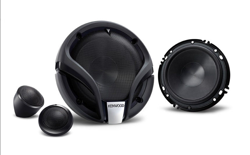 Kenwood KFC-M604P 6 Inch 3-Way 270W Component Speakers KFC-M604PSB
