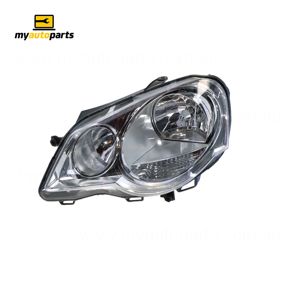 APG All Crash Halogen Head Lamp Passenger Side OEM Suits Volkswagen Polo 9N 2005 to 2010 VOD-21030LHG