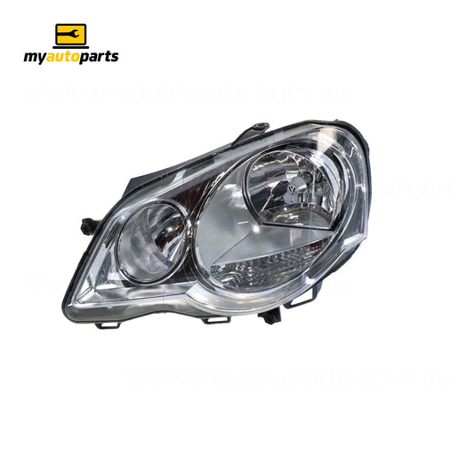 APG All Crash Halogen Head Lamp Passenger Side OEM Suits Volkswagen Polo 9N 2005 to 2010 VOD-21030LHG
