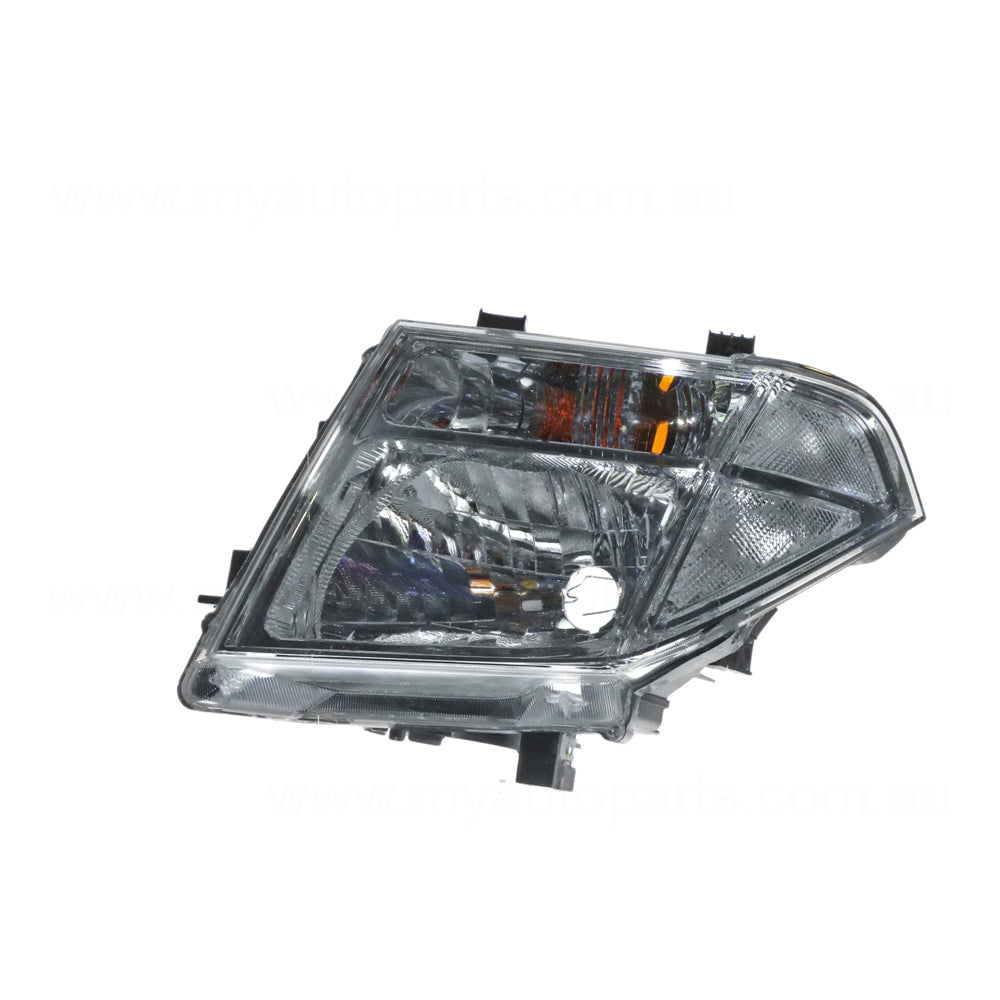 APG All Crash Halogen Electric Adjust Head Lamp Passenger Side OEM Suits Nissan Navara D40 2008 to 2015 NNG-21031LHG