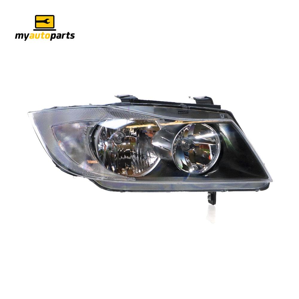 APG All Crash Halogen Manual Adjust Head Lamp Drivers Side OES Suits BMW 3 Series E90 2005 to 2008 ETE-21030RHP