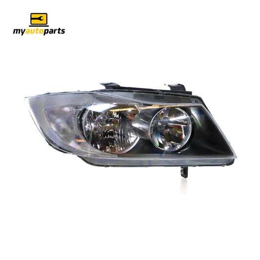 APG All Crash Halogen Manual Adjust Head Lamp Drivers Side OES Suits BMW 3 Series E90 2005 to 2008 ETE-21030RHP
