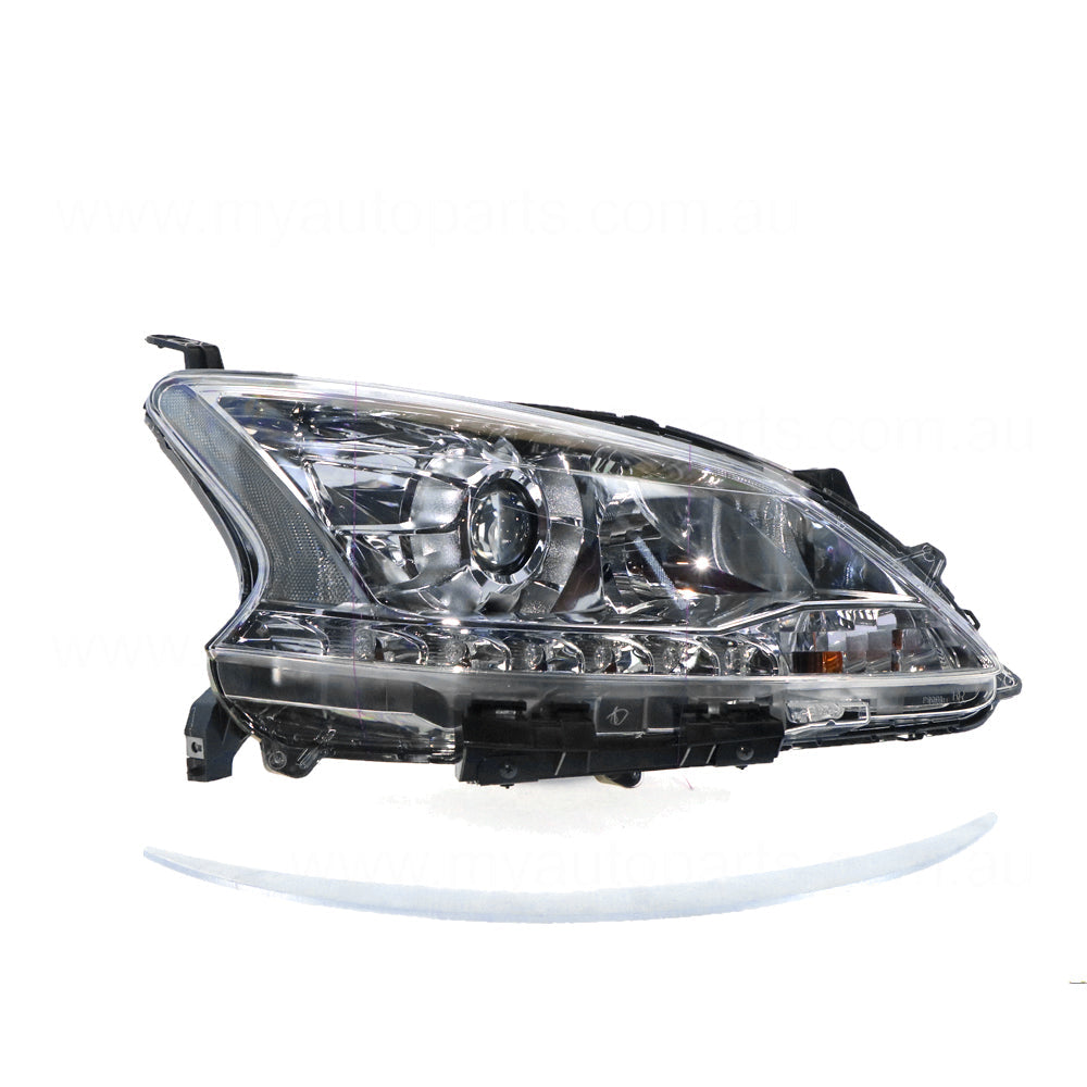 APG All Crash Xenon Head Lamp Drivers Side Genuine Suits Nissan Pulsar SSS B17 4/2015 to 2017 NPJ-21033RHG