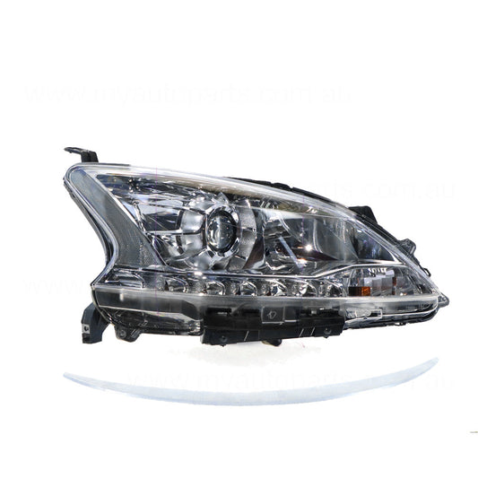 APG All Crash Xenon Head Lamp Drivers Side Genuine Suits Nissan Pulsar SSS B17 4/2015 to 2017 NPJ-21033RHG