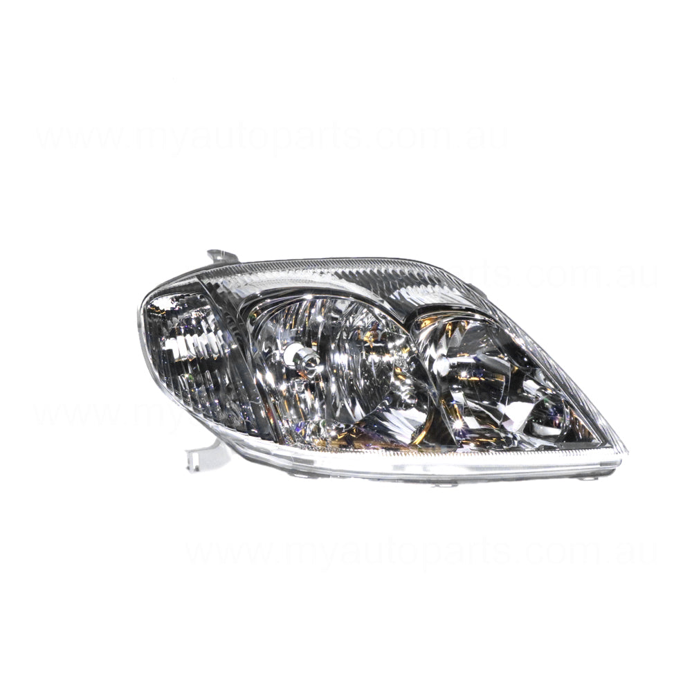 APG All Crash Halogen Head Lamp Drivers Side OEM Suits Toyota Corolla ZZE122R 2001 to 2007 TCO-21030RHG