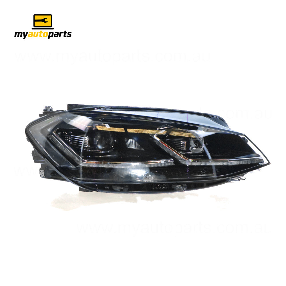 APG All Crash LED Head Lamp Drivers Side OEM Suits Volkswagen Golf R MK 7 2017 On VGJ-21033RHG