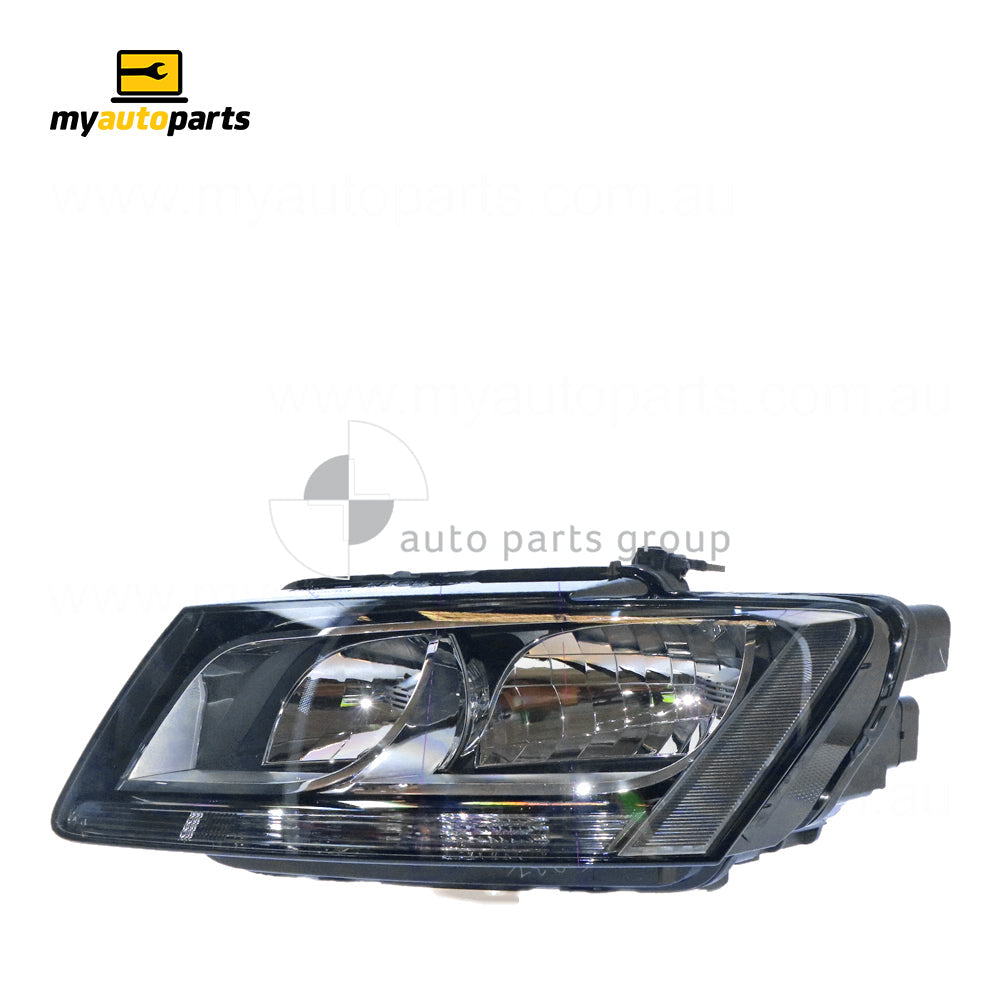 APG All Crash Halogen Head Lamp Passenger Side OEM Suits Audi Q5 8R 3/2009 to 11/2012 UQB-21030LHG