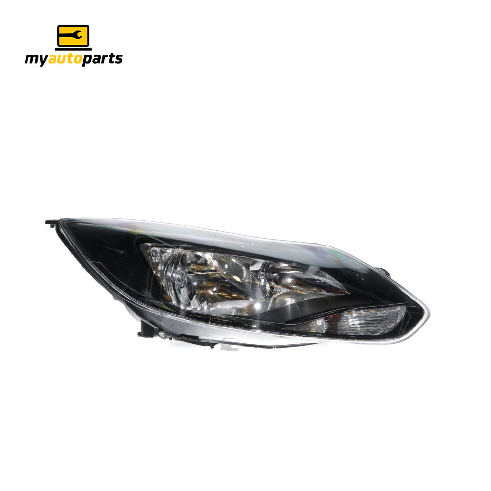 APG All Crash Black Head Lamp Drivers Side OEM Suits Ford Focus LW 2011 to 2012 FOD-21030RHG