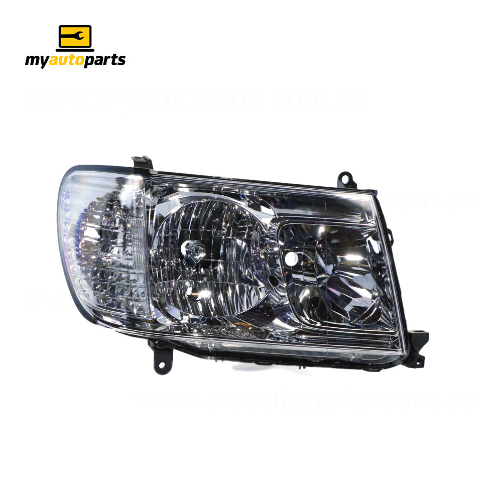 APG All Crash Head Lamp Drivers Side OEM Suits Toyota Landcruiser 100 Series 2005 to 2007 TLF-21032RHG