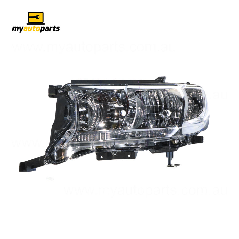 APG All Crash Halogen Head Lamp Passenger Side OEM Suits Toyota Landcruiser GX VDJ200 2015 to 2021 TLJ-21034LHG