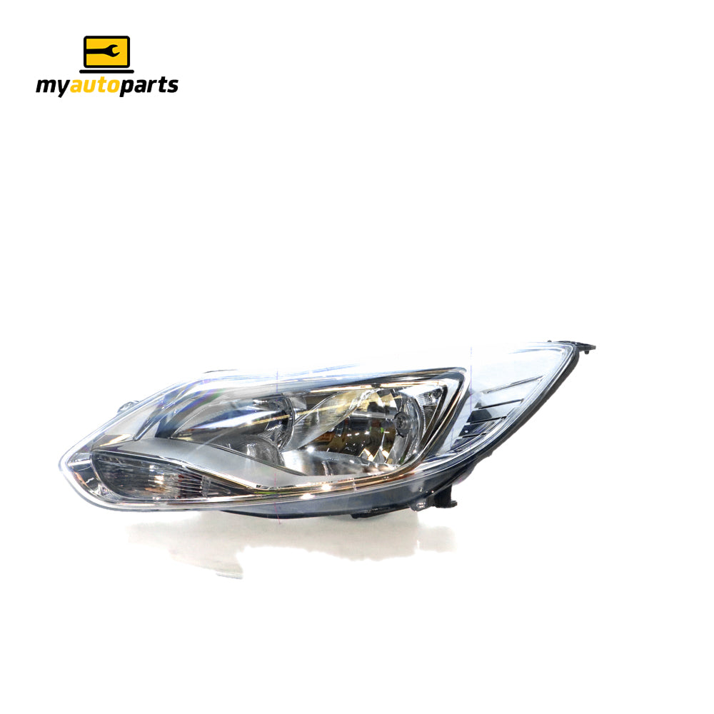 APG All Crash Chrome Head Lamp Passenger Side OEM Suits Ford Focus LW 2011 to 2012 FOD-21031LHG