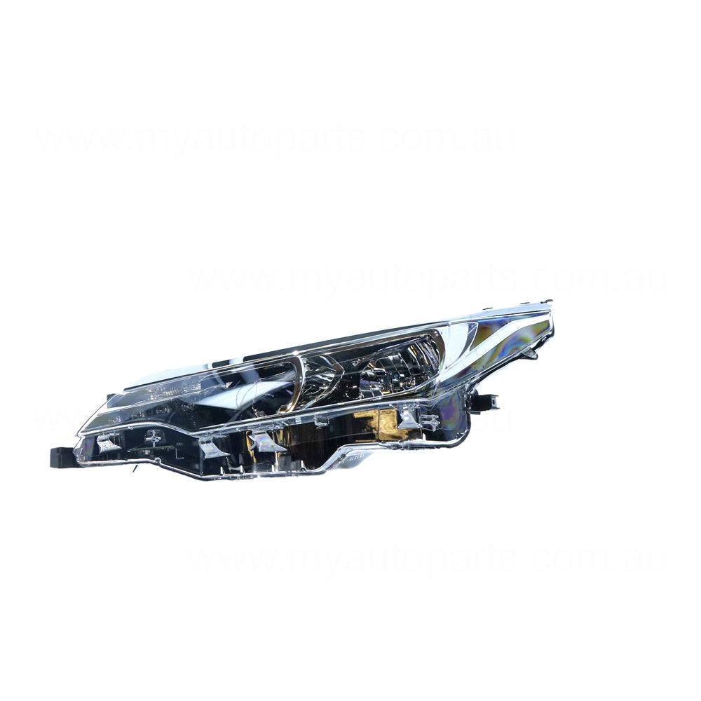 APG All Crash Halogen Head Lamp Passenger Side OEM Suits Toyota Corolla ZRE172R 2016 to 2019 TCQ-21032LHG