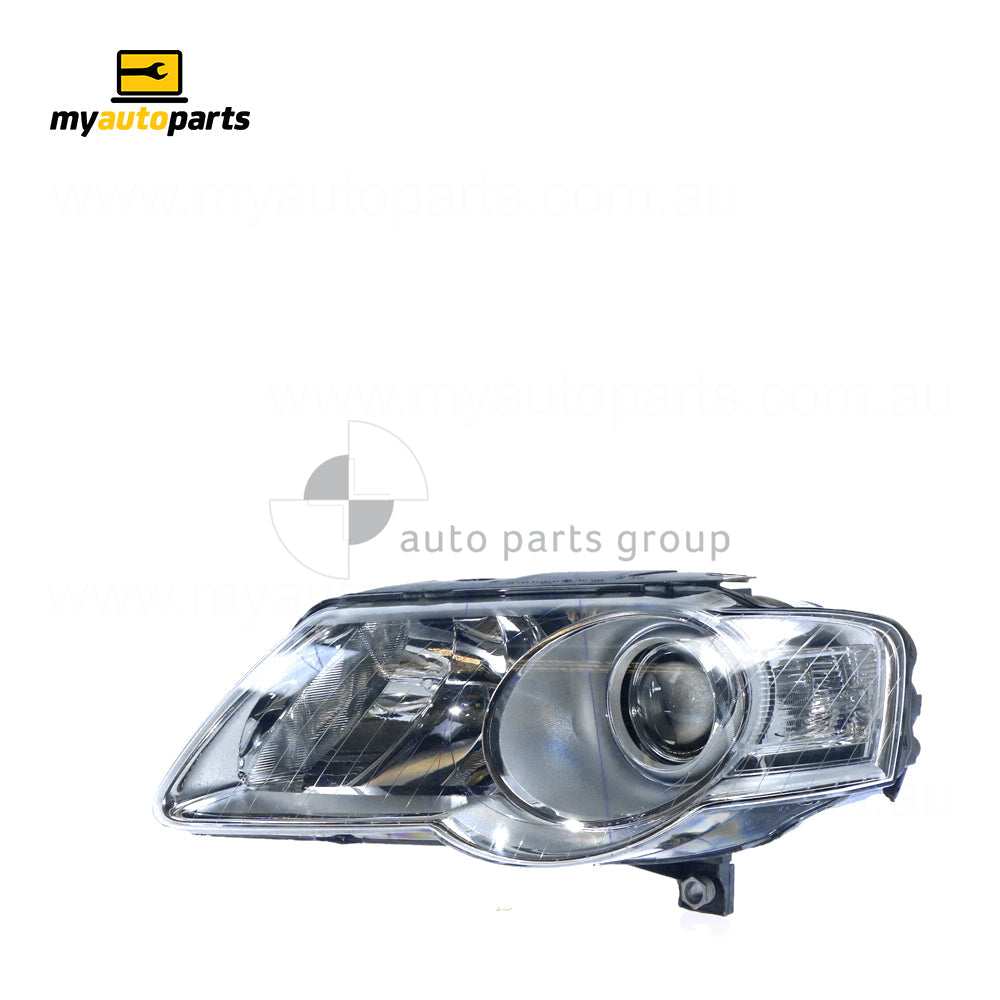 APG All Crash Halogen Electric Adjust Head Lamp Passenger Side OES Suits Volkswagen Passat B6 2006 to 2011 VPD-21030LHP