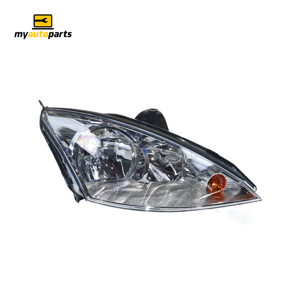 APG All Crash Halogen Manual Adjust Head Lamp Drivers Side OEM Suits Ford Focus LR 2002 to 2004 FOA-21031RHG