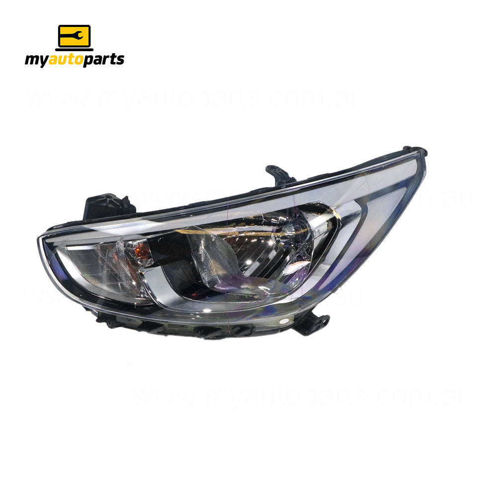 APG All Crash Head Lamp Passenger Side OEM Suits Hyundai Accent RB 2013 to 2017 HAD-21031LHG