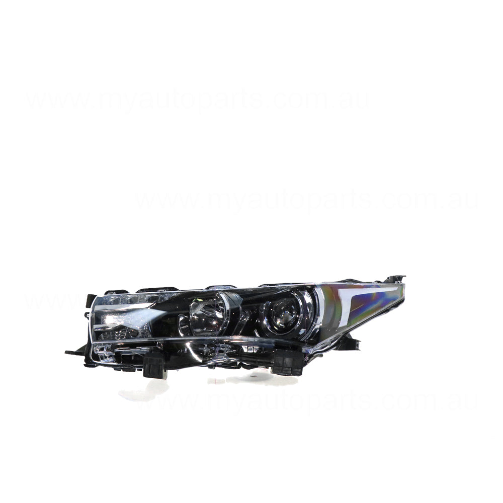 APG All Crash LED Head Lamp Passenger Side OEM Suits Toyota Corolla ZR ZRE172R Sedan 12/2013 to 11/2016 TCQ-21031LHG
