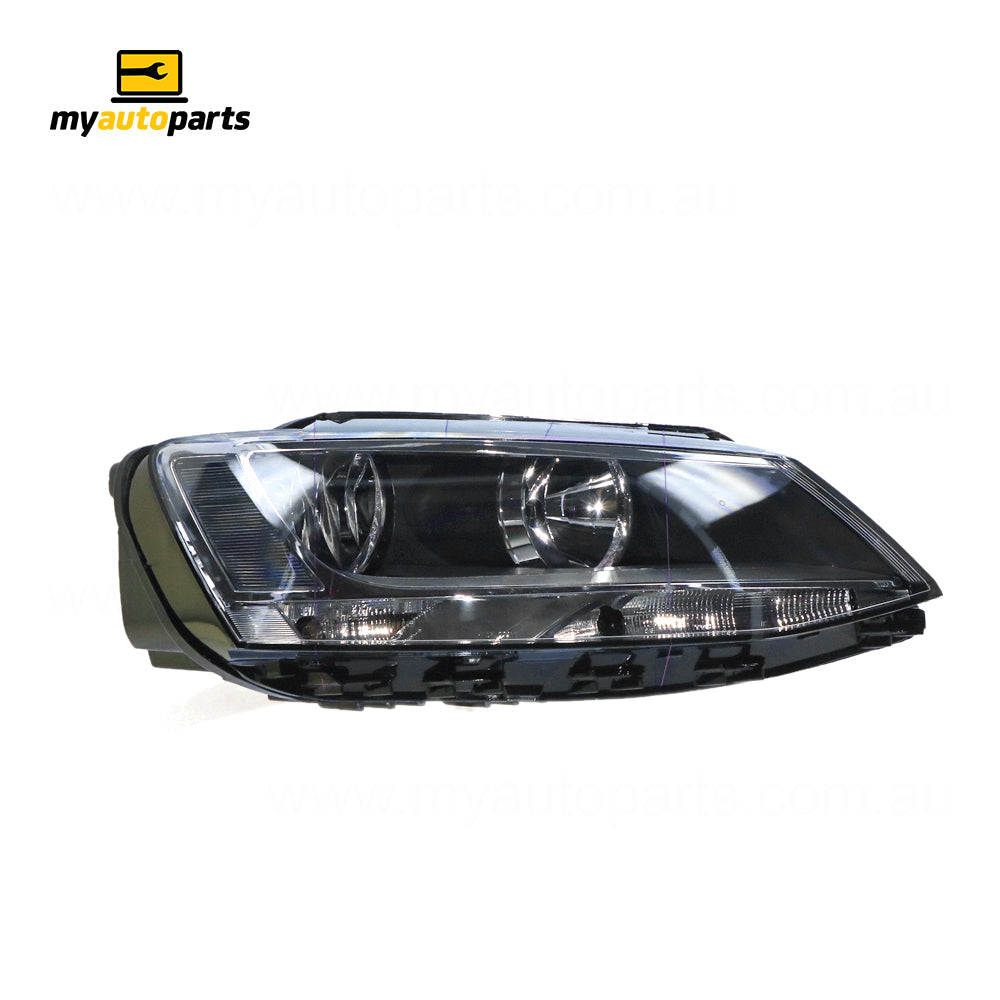 APG All Crash Halogen Manual Adjust Head Lamp Drivers Side Certified Suits Volkswagen Jetta 1B 2011 to 2017 VJU-21030RHQ
