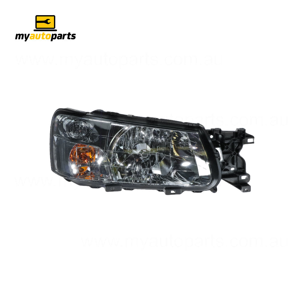 APG All Crash Chrome Head Lamp Drivers Side OEM suits Subaru Forester SG 2002 to 2005 UZE-21030RHG