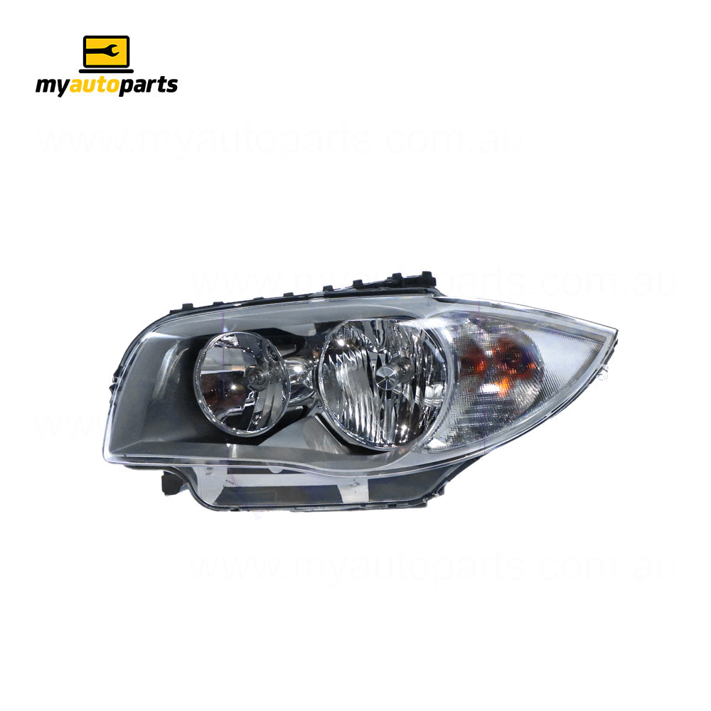 APG All Crash Halogen Silver Head Lamp Passenger Side OES Suits BMW 1 Series E87 2004 to 2007 EGA-21030LHP