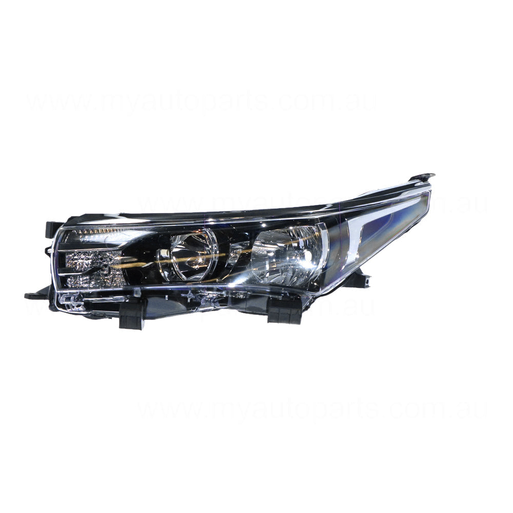 APG All Crash Halogen Head Lamp Passenger Side Certified Suits Toyota Corolla ZRE172R 2013 to 2016 TCQ-21030LHQ