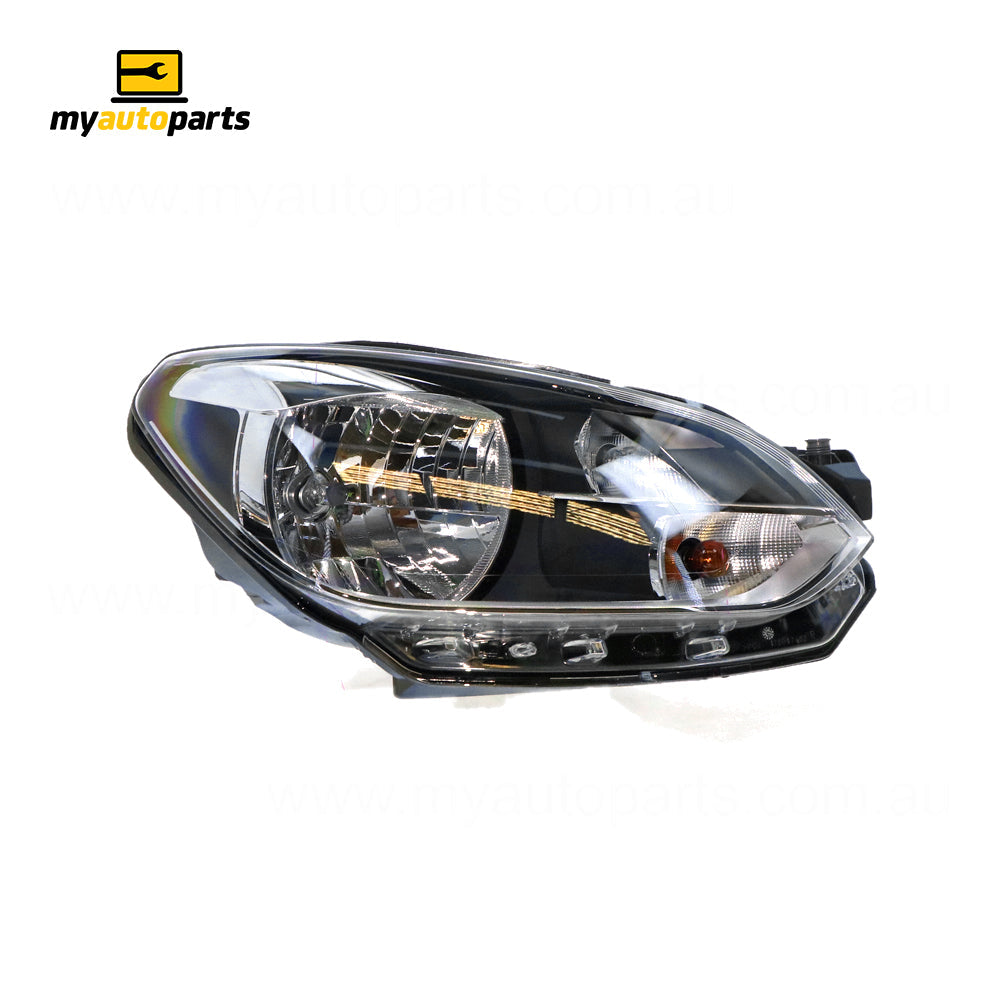 APG All Crash Halogen Electric Adjust Head Lamp Drivers Side OES Suits Volkswagen Up AA 2012 to 2014 VUA-21030RHP