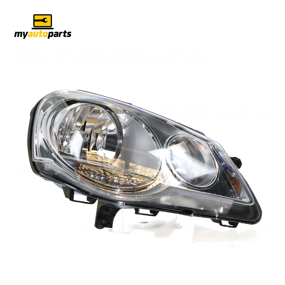 APG All Crash Halogen Head Lamp Drivers Side OEM Suits Volkswagen Polo 9N 2005 to 2010 VOD-21030RHG