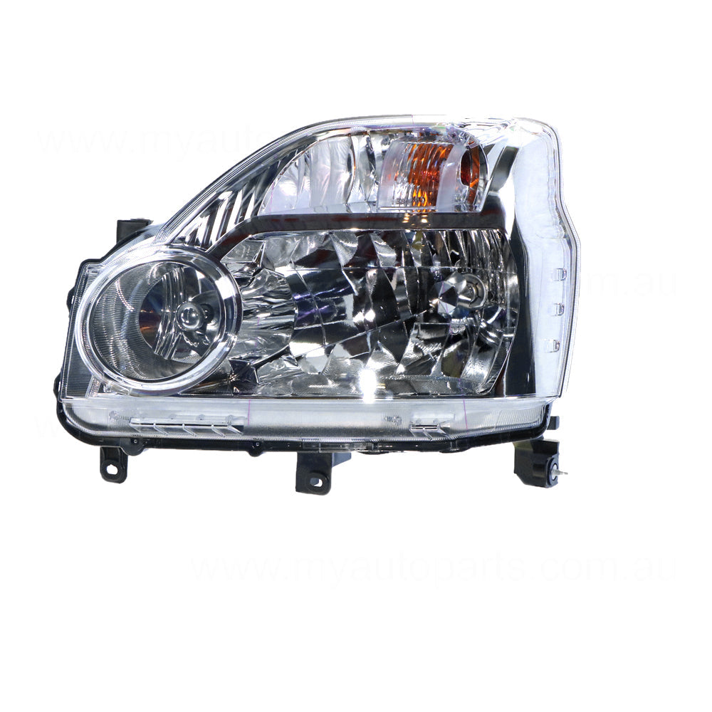 APG All Crash Halogen Manual Adjust Head Lamp Passenger Side OEM Suits Nissan X-Trail T31 2007 to 2014 NXU-21030LHG