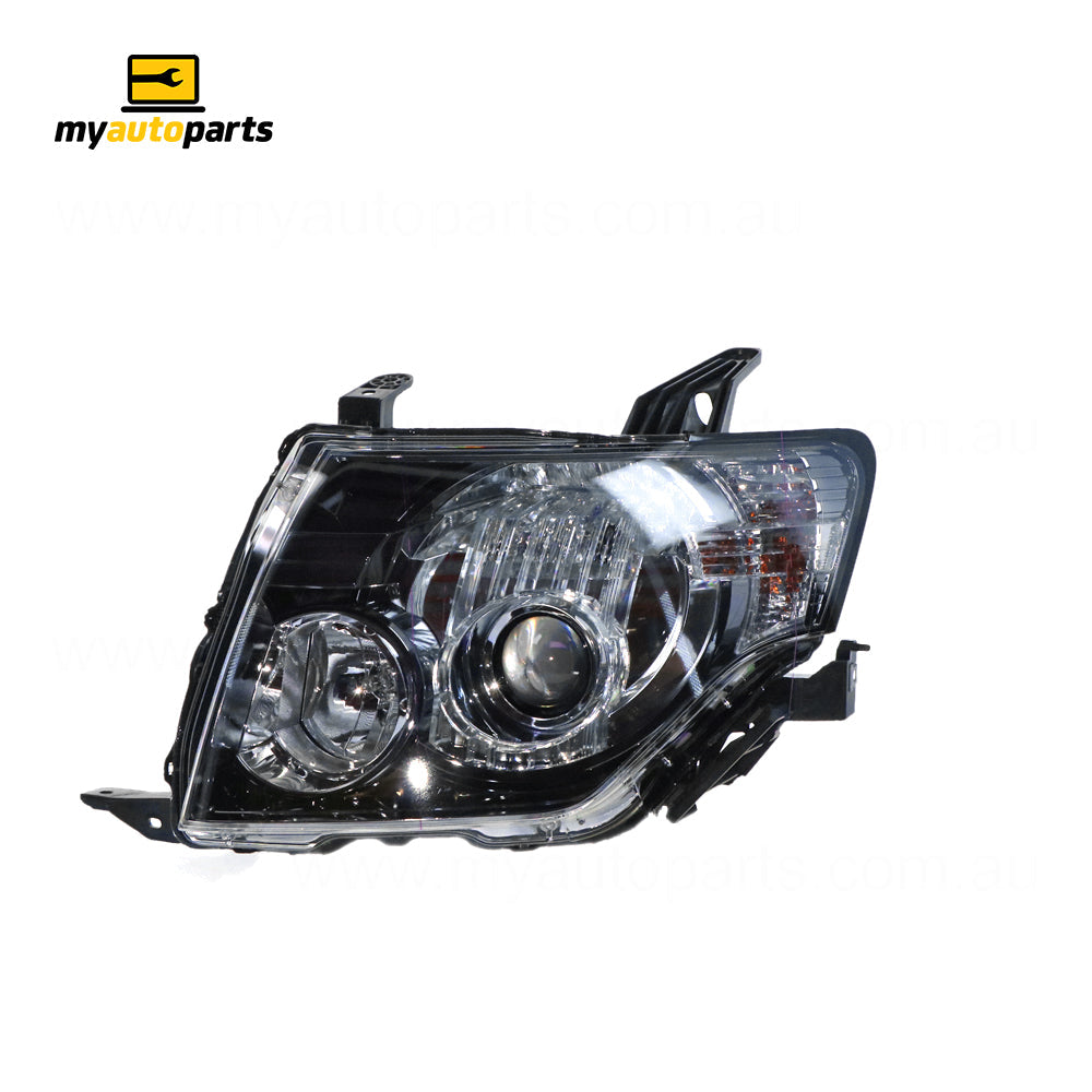 APG All Crash Halogen Head Lamp Passenger Side OEM Suits Mitsubishi Pajero GLS/VRX NT 2008 to 2009 CPI-21032LHG