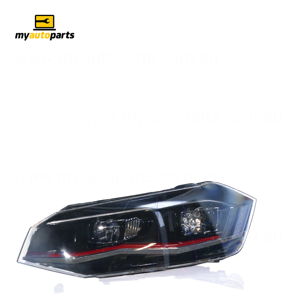 APG All Crash LED Head Lamp Passenger Side OEM Suits Volkswagen Polo AW 2018 to 2021 VOH-21031LHG