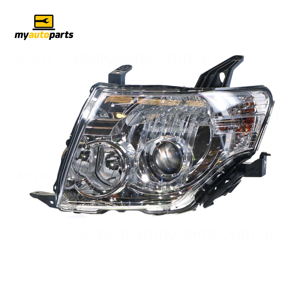 APG All Crash Xenon Head Lamp Passenger Side Genuine Suits Mitsubishi Pajero NW 2011 to 2014 CPJ-21030LHG