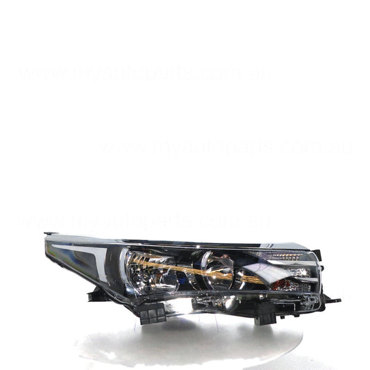 APG All Crash Halogen Head Lamp with Mould Drivers Side OEM Suits Toyota Corolla ZRE172R 2013 to 2016 TCQ-21034RHG