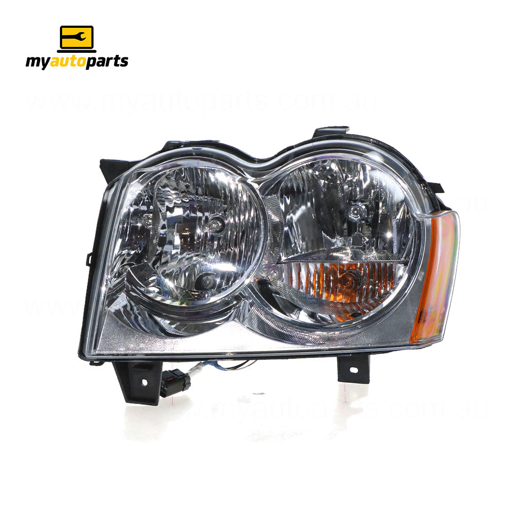 APG All Crash Halogen Manual Adjust Head Lamp Passenger Side OEM Suits Jeep Grand Cherokee WH 2005 to 2011 JCF-21030LHG