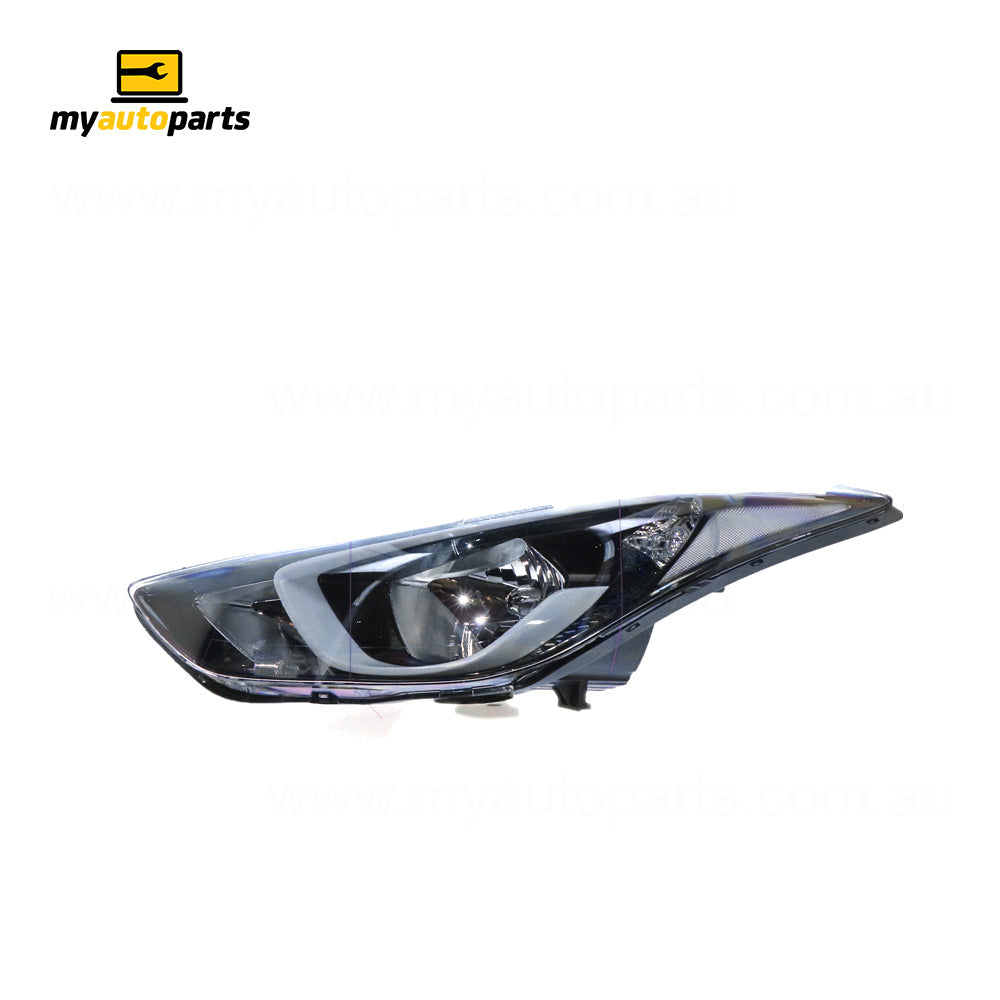 APG All Crash Halogen Head Lamp Passenger Side OEM Suits Hyundai Elantra MD 2013 to 2016 HLI-21031LHG