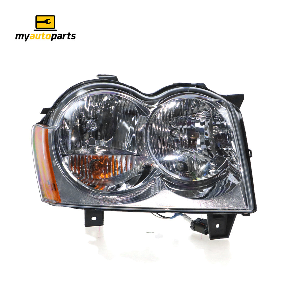 APG All Crash Halogen Manual Adjust Head Lamp Drivers Side OEM Suits Jeep Grand Cherokee WH 2005 to 2011 JCF-21030RHG