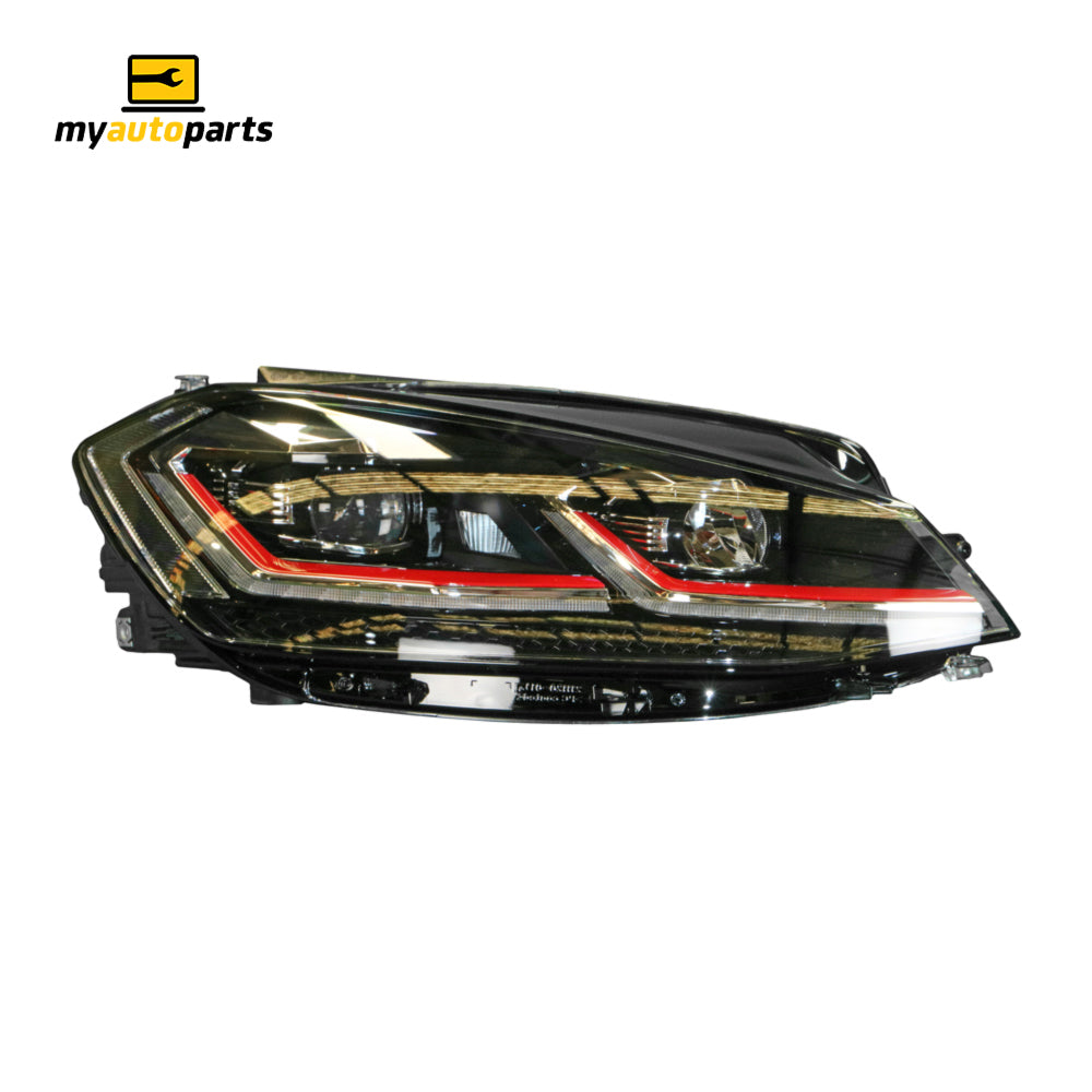 APG All Crash LED Head Lamp Drivers Side OEM Suits Volkswagen Golf GTi MK 7 2017 On VGJ-21032RHG