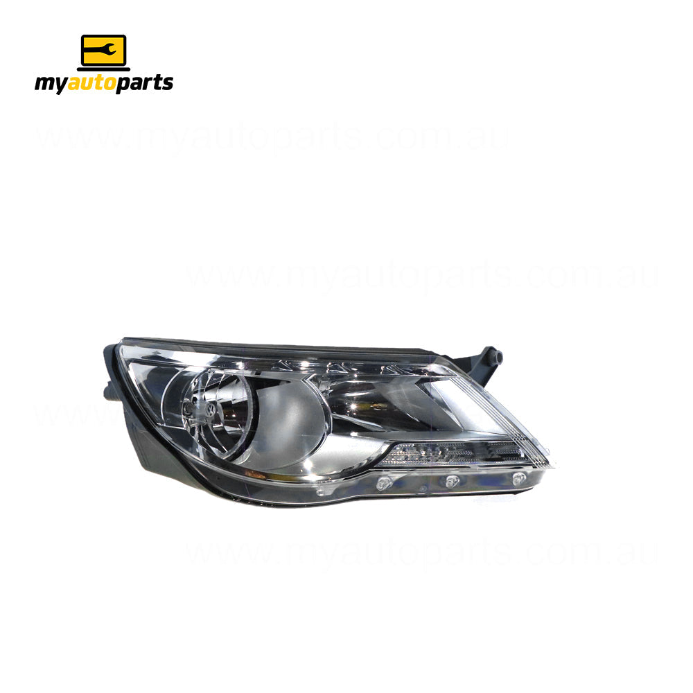 APG All Crash Halogen Electric Adjust Head Lamp Drivers Side OEM Suits Volkswagen Tiguan 5N 2008 to 2011 VNA-21030RHG