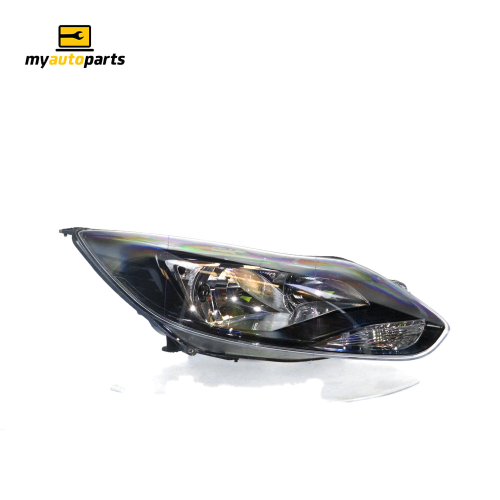 APG All Crash Black Head Lamp Drivers Side Certified Suits Ford Focus LW 2011 to 2012 FOD-21030RHQ