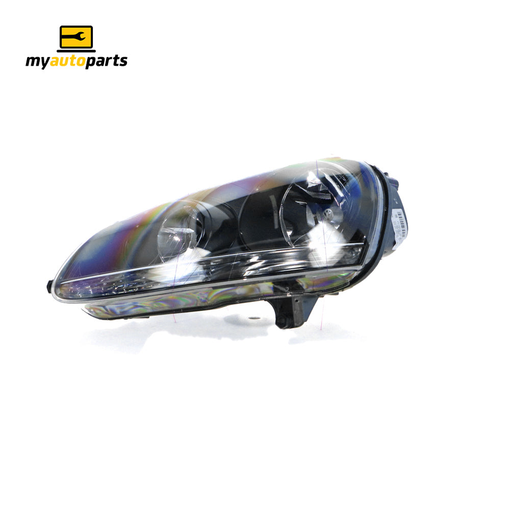 APG All Crash Black Head Lamp Passenger Side OEM Suits Volkswagen Golf MK 5 2004 to 2009 VGF-21034LHG