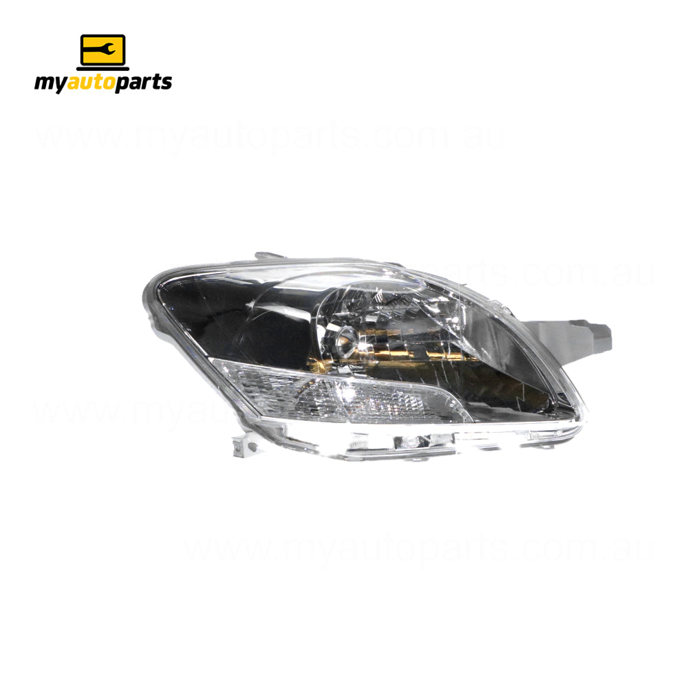 APG All Crash Halogen Manual Adjust Head Lamp Drivers Side OEM Suits Toyota Yaris NCP93R 2006 to 2016 TYS-21030RHG