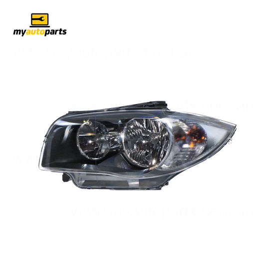 APG All Crash Halogen Head Lamp Passenger Side OES suits BMW 1 Series 2008 to 2011 EGA-21037LHP
