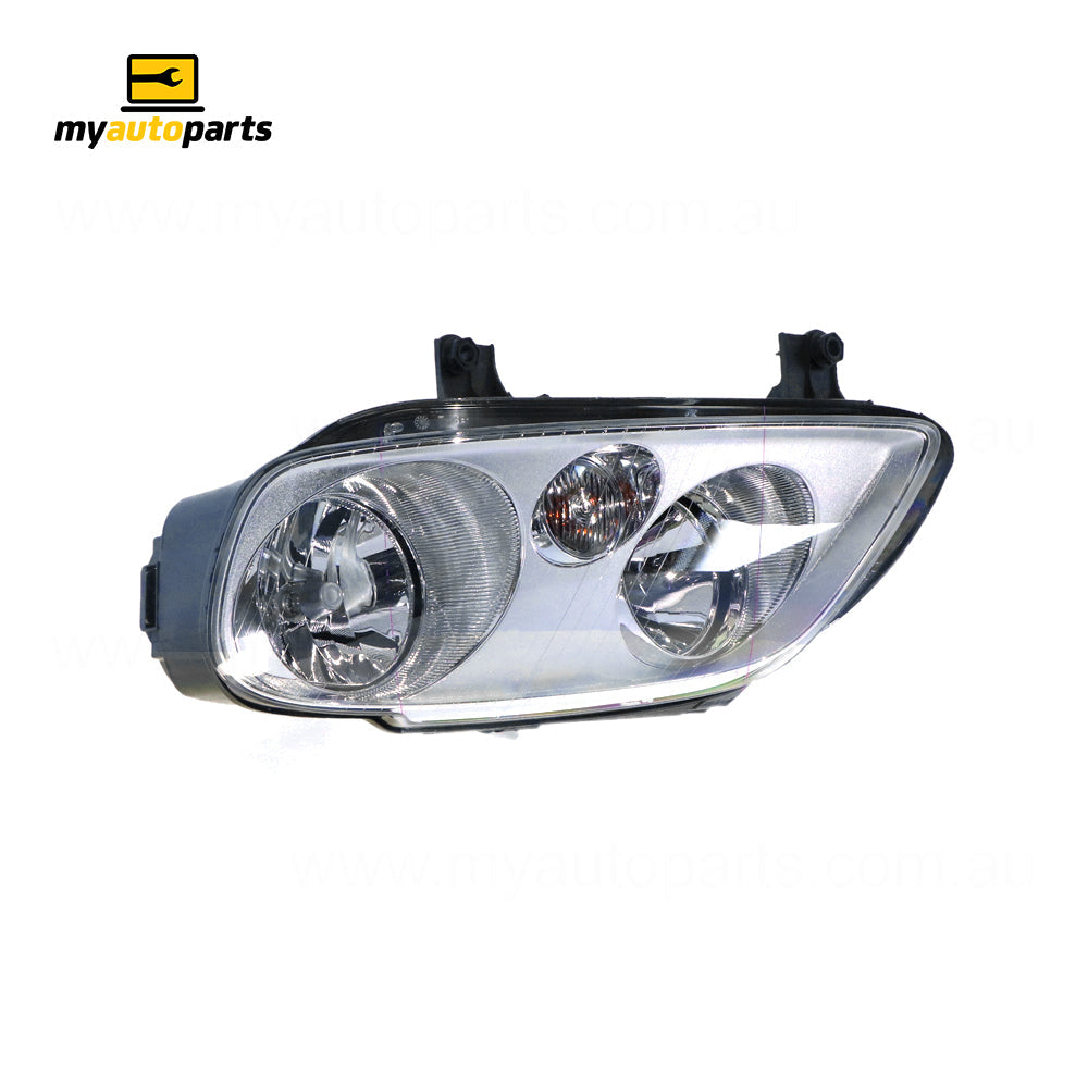 APG All Crash Halogen Manual Adjust Head Lamp Passenger Side OES Suits Volkswagen Caddy 2K 2005 to 2010 VCA-21030LHP